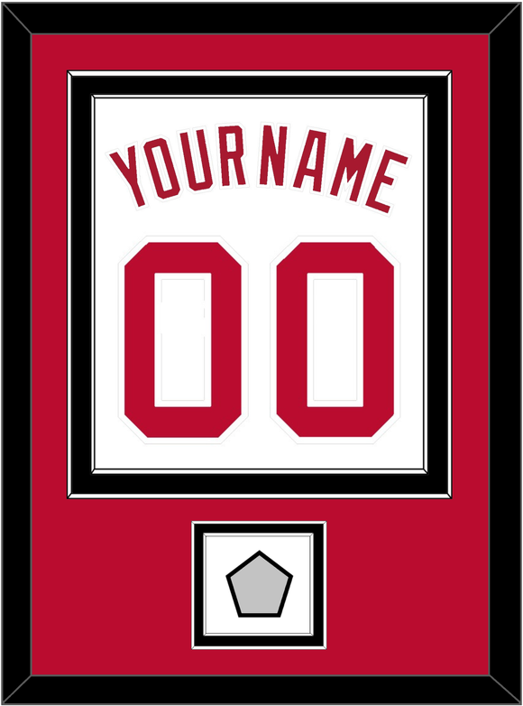 Cincinnati Name, Number & World Series Jersey Patch - Home White (1988-1992) - Double Mat 2