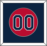 Cleveland Number - Alternate Red (2019-2021) - Single Mat 2