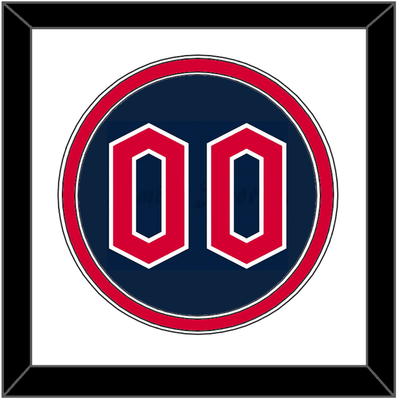 Cleveland Number - Alternate Blue - Double Mat 1