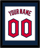 Cleveland Name & Number - Home White - Single Mat 1