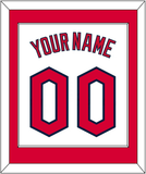 Cleveland Name & Number - Home White - Single Mat 2