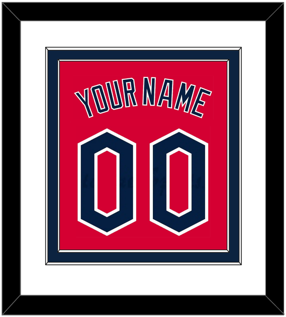 Cleveland Name & Number - Alternate Red - Double Mat 1