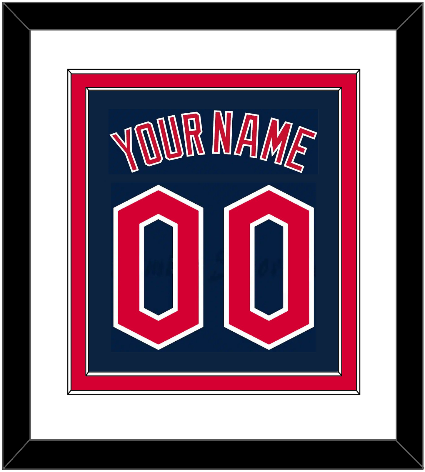 Cleveland Name & Number - Alternate Blue - Signature Tier 1
