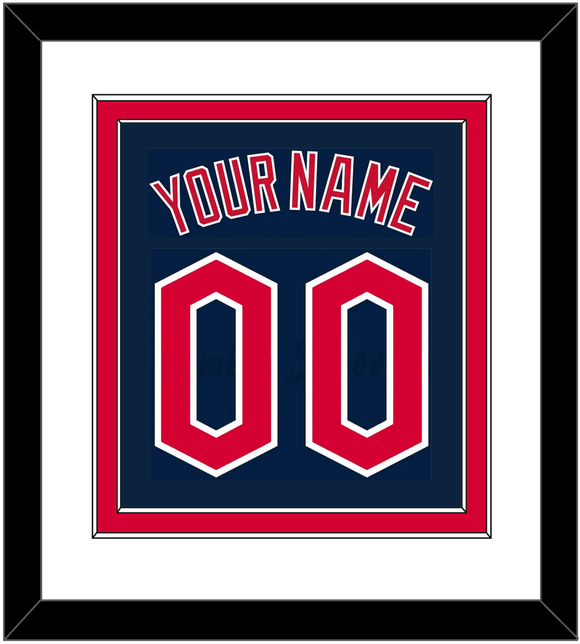 Cleveland Name & Number - Alternate Blue - Double Mat 1