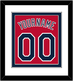 Cleveland Name & Number - Alternate Red (2019-2021) - Double Mat 1