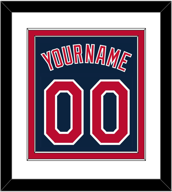 Cleveland Name & Number - Alternate Blue (2019-2021) - Double Mat 1