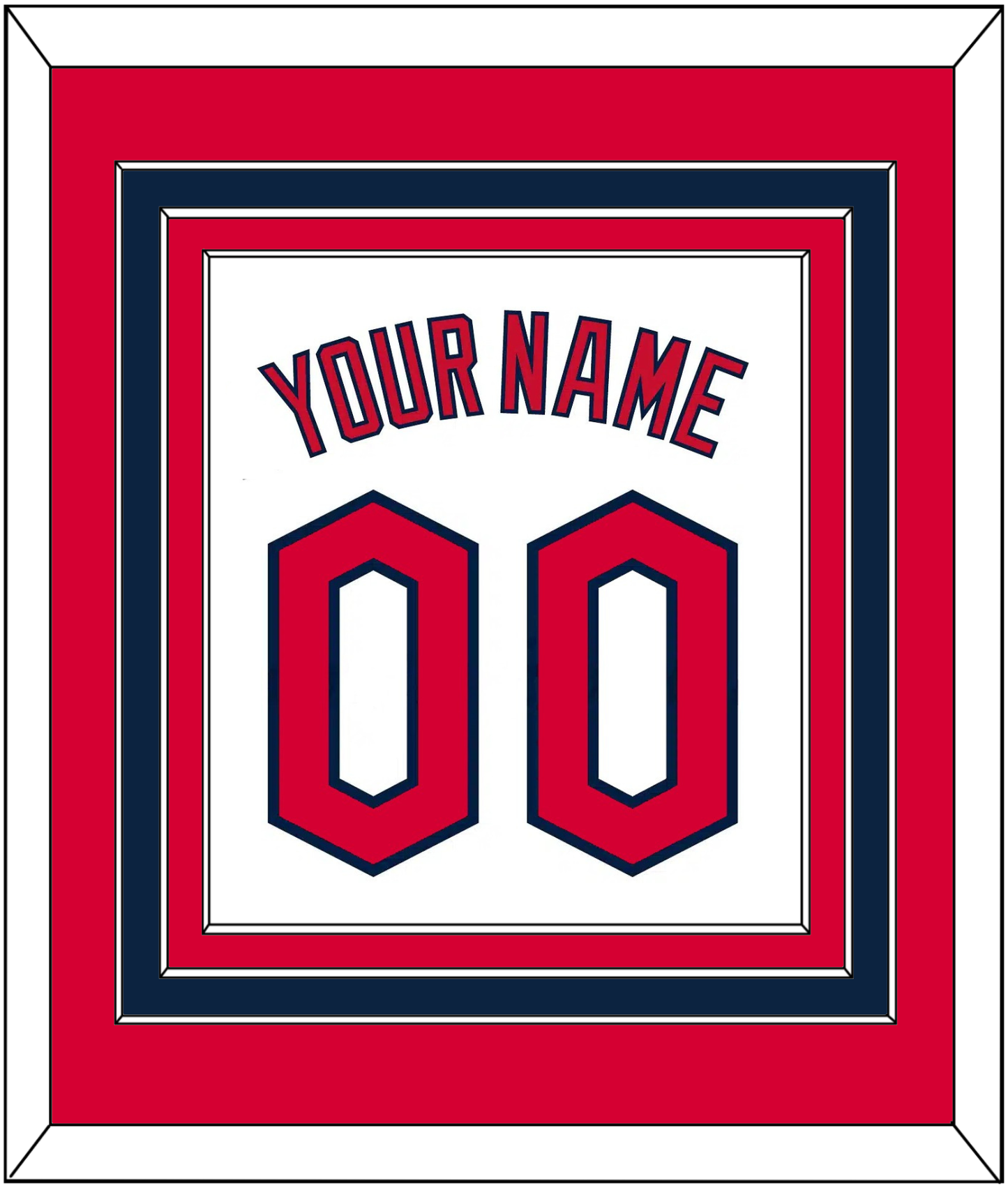 Cleveland Name & Number - Home White - Premier Tier 3
