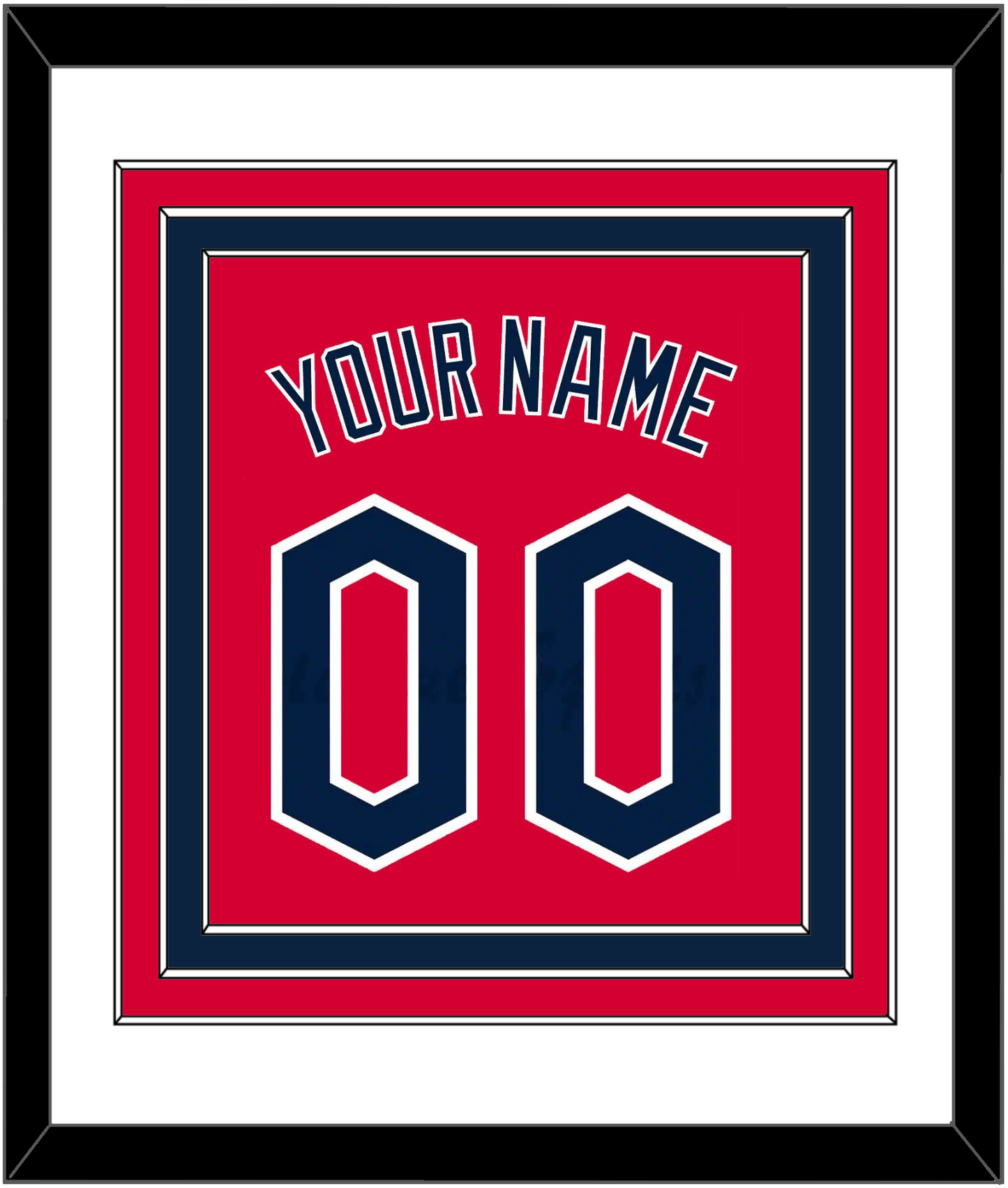 Cleveland Name & Number - Alternate Red - Premier Tier 1