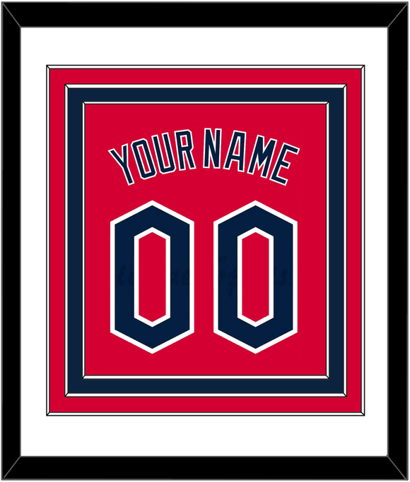 Cleveland Name & Number - Alternate Red - Triple Mat 1