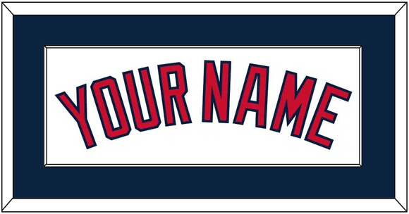 Cleveland Name - Home White - Single Mat 1