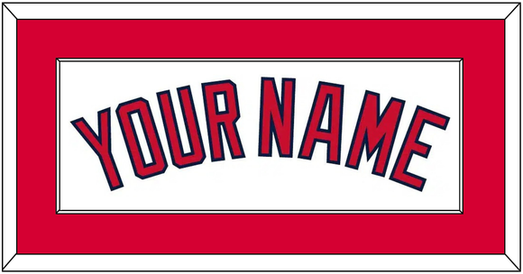 Cleveland Name - Home White - Single Mat 2