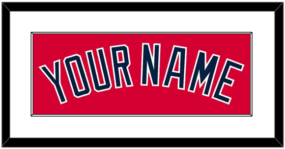 Cleveland Name - Alternate Red - Single Mat 1