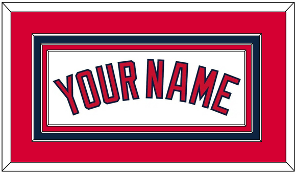 Cleveland Name - Home White - Triple Mat 3