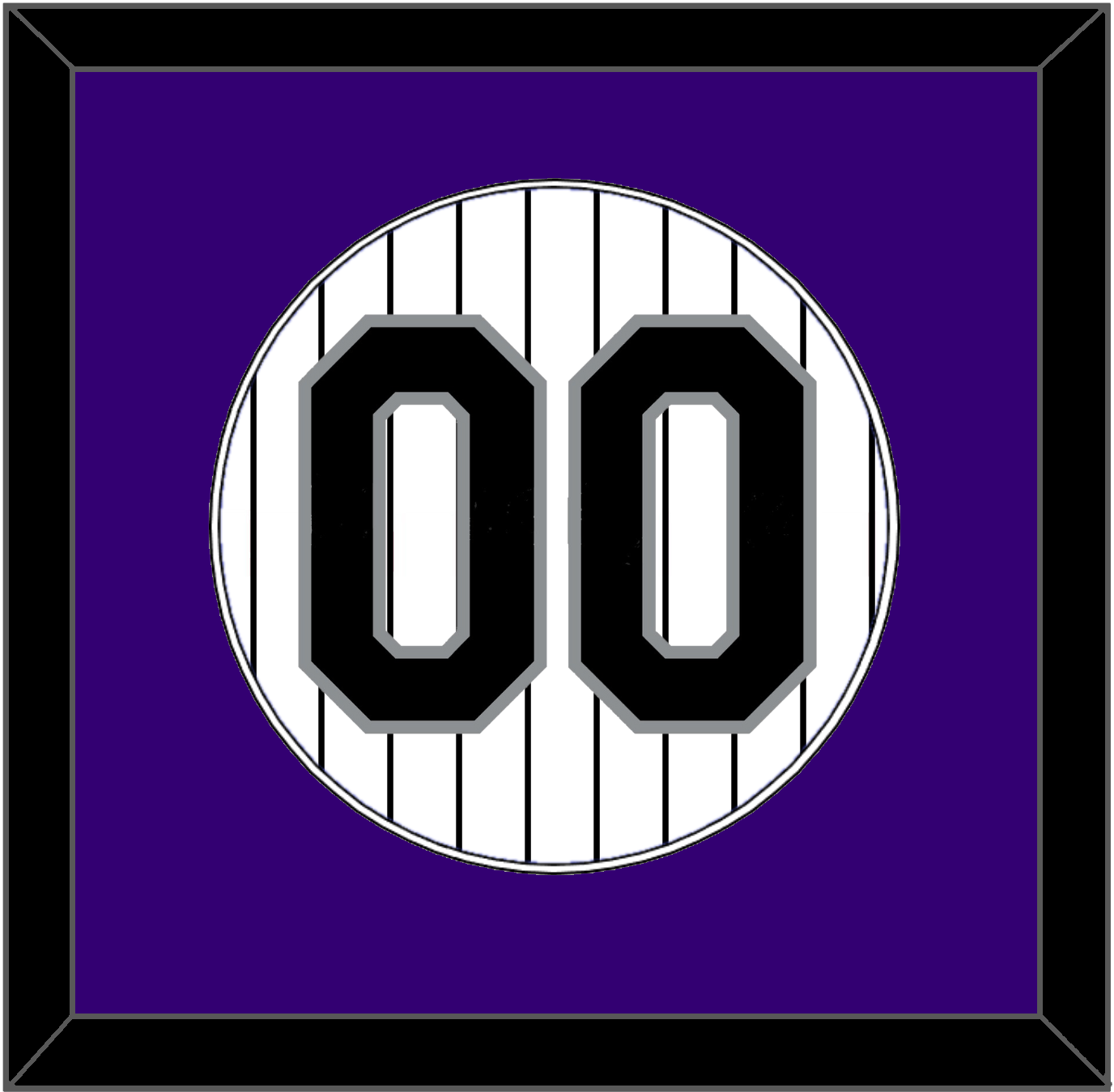 Colorado Number - Home White Pinstripes - Essential Tier 1
