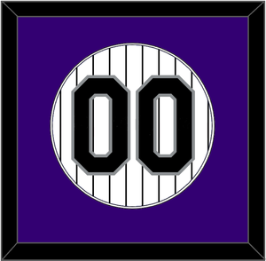 Colorado Number - Home White Pinstripes - Single Mat 1