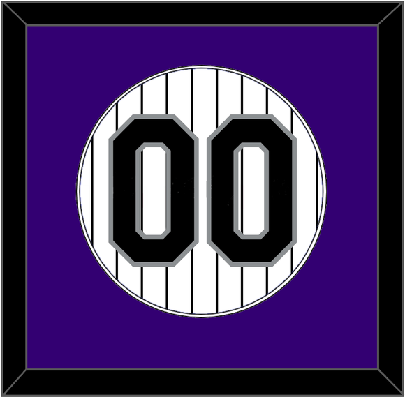 Colorado Number - Home White Pinstripes - Single Mat 1