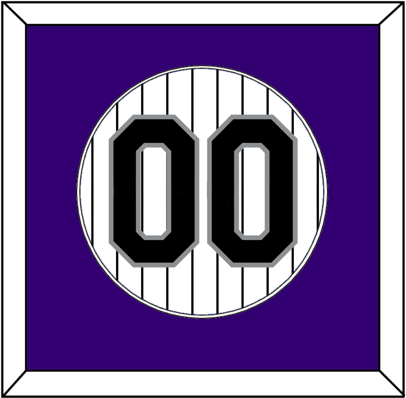 Colorado Number - Home White Pinstripes - Essential Tier 1
