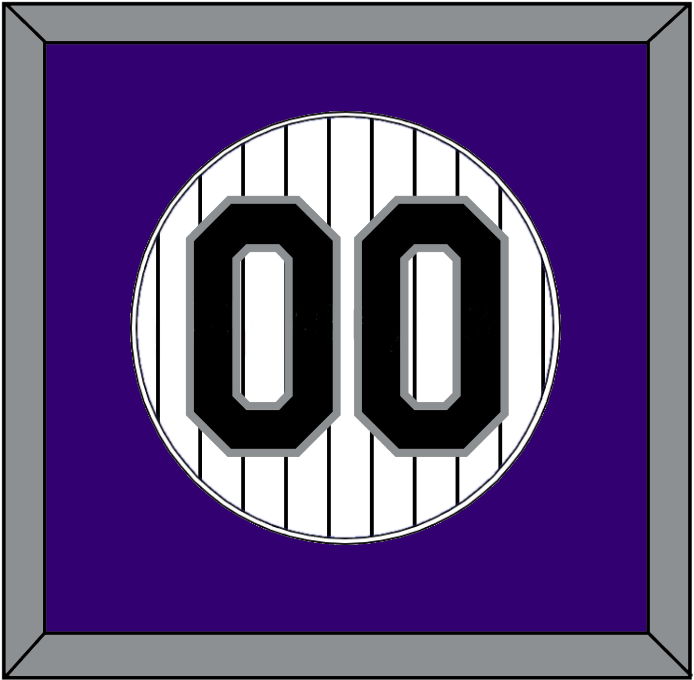 Colorado Number - Home White Pinstripes - Essential Tier 1