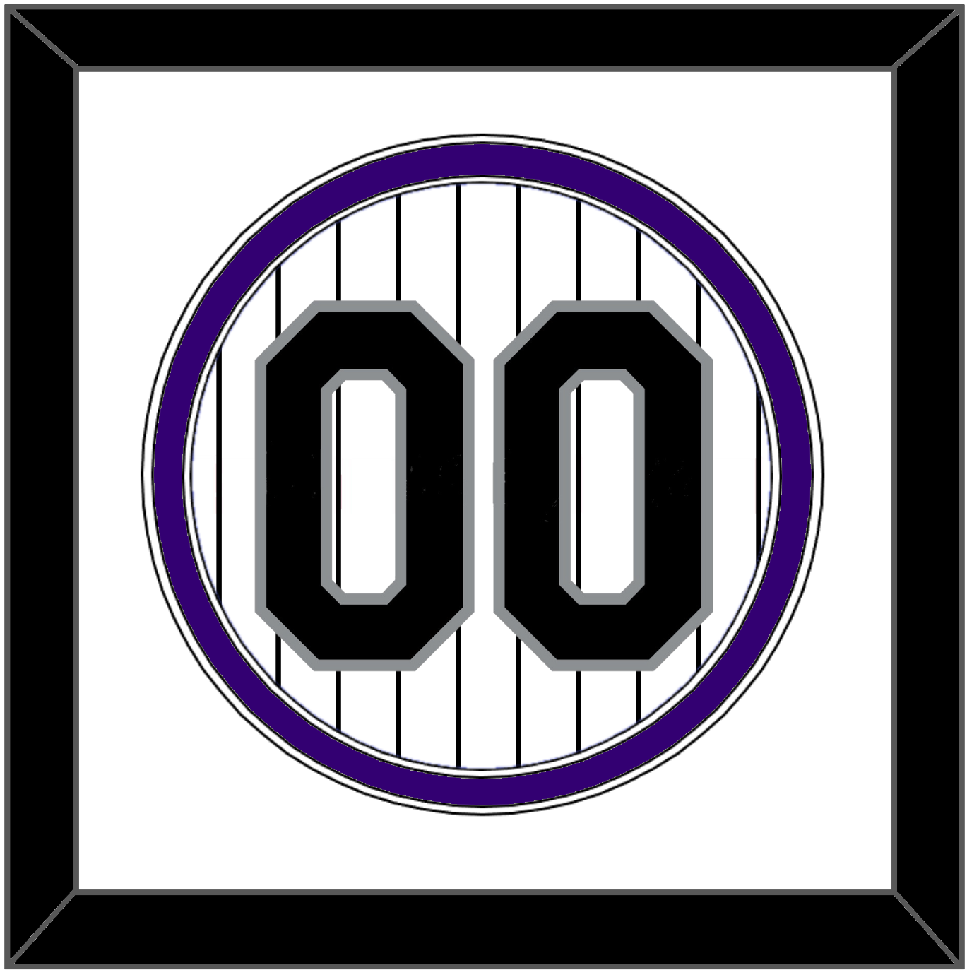 Colorado Number - Home White Pinstripes - Signature Tier 1