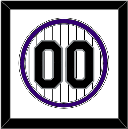 Colorado Number - Home White Pinstripes - Signature Tier 1