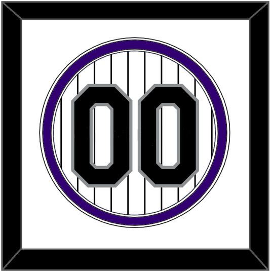 Colorado Number - Home White Pinstripes - Signature Tier 1