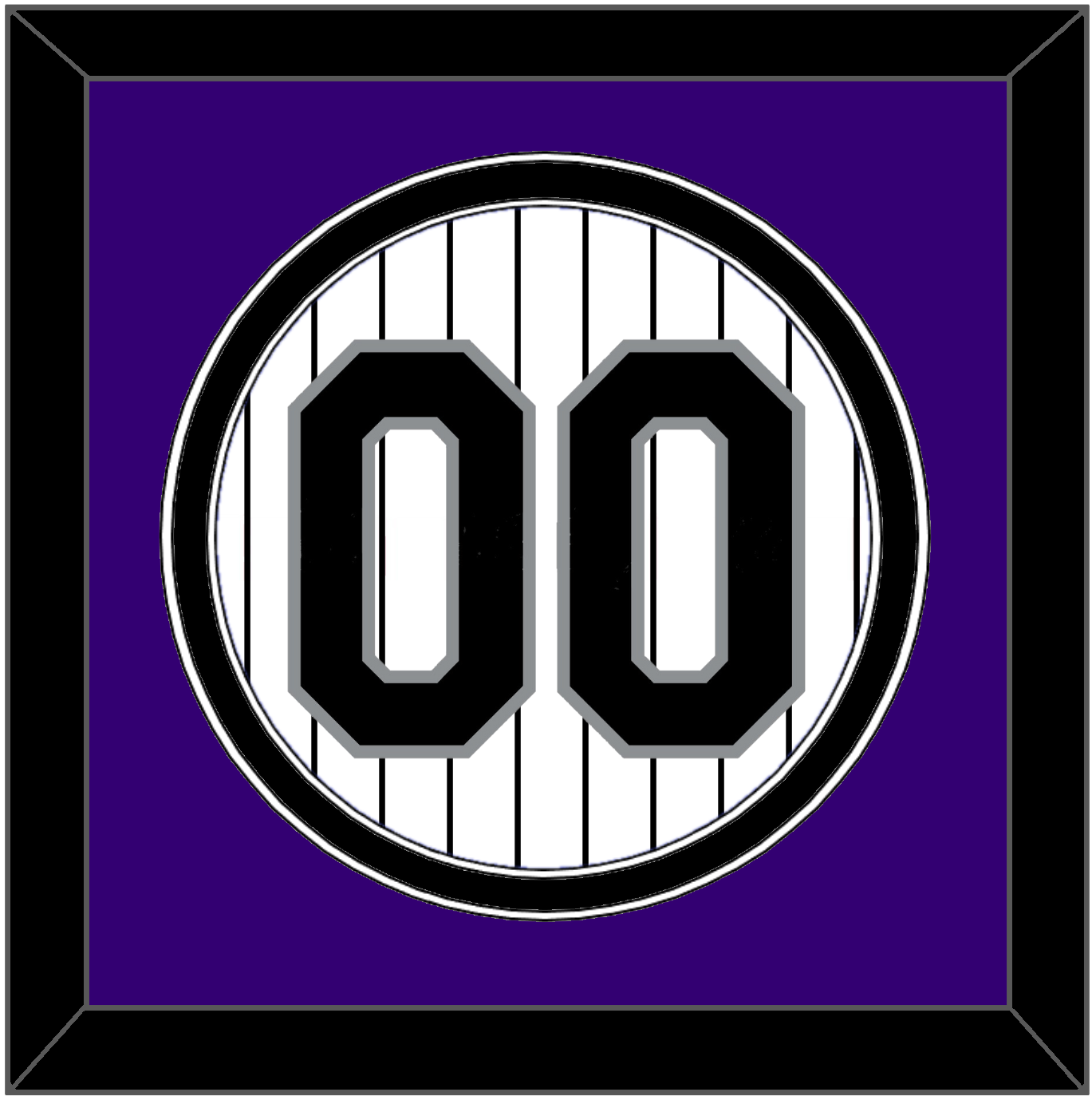 Colorado Number - Home White Pinstripes - Signature Tier 2
