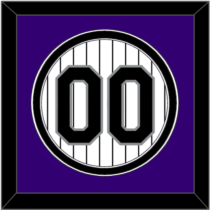 Colorado Number - Home White Pinstripes - Signature Tier 2