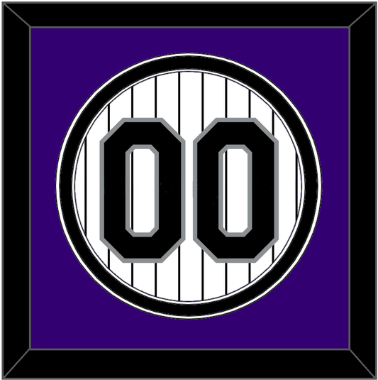 Colorado Number - Home White Pinstripes - Signature Tier 2