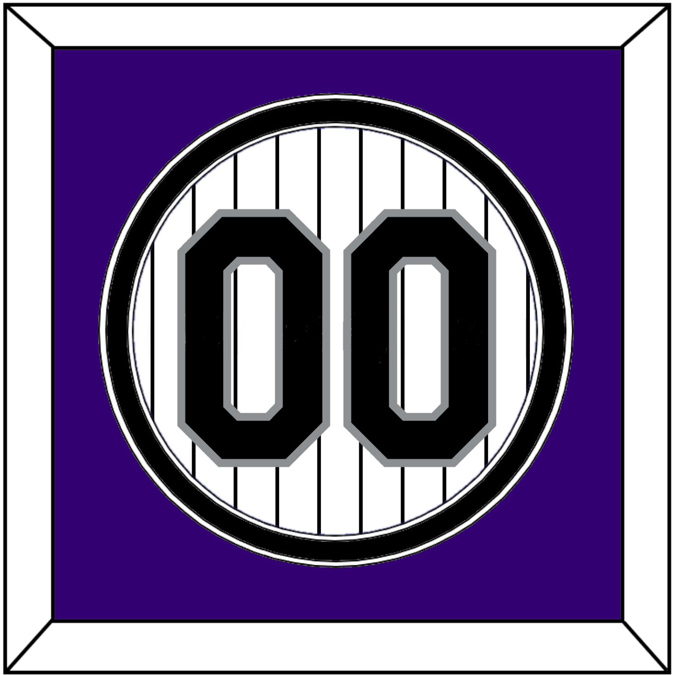 Colorado Number - Home White Pinstripes - Signature Tier 2