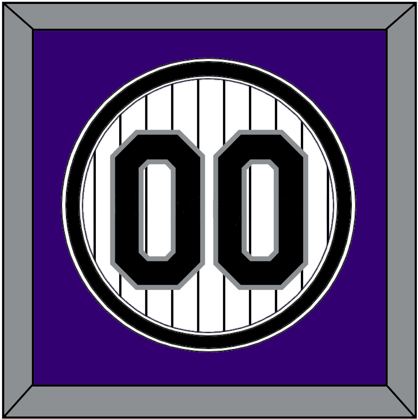 Colorado Number - Home White Pinstripes - Signature Tier 2