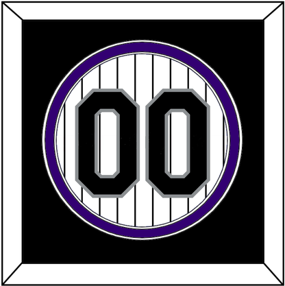 Colorado Number - Home White Pinstripes - Signature Tier 3