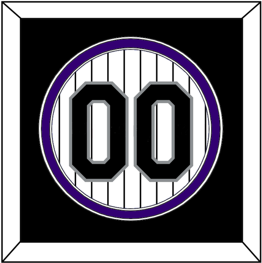 Colorado Number - Home White Pinstripes - Signature Tier 3