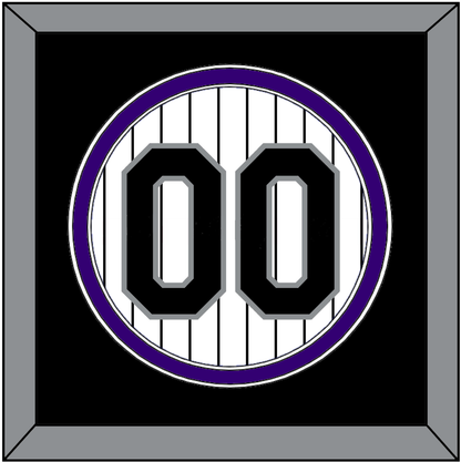 Colorado Number - Home White Pinstripes - Signature Tier 3