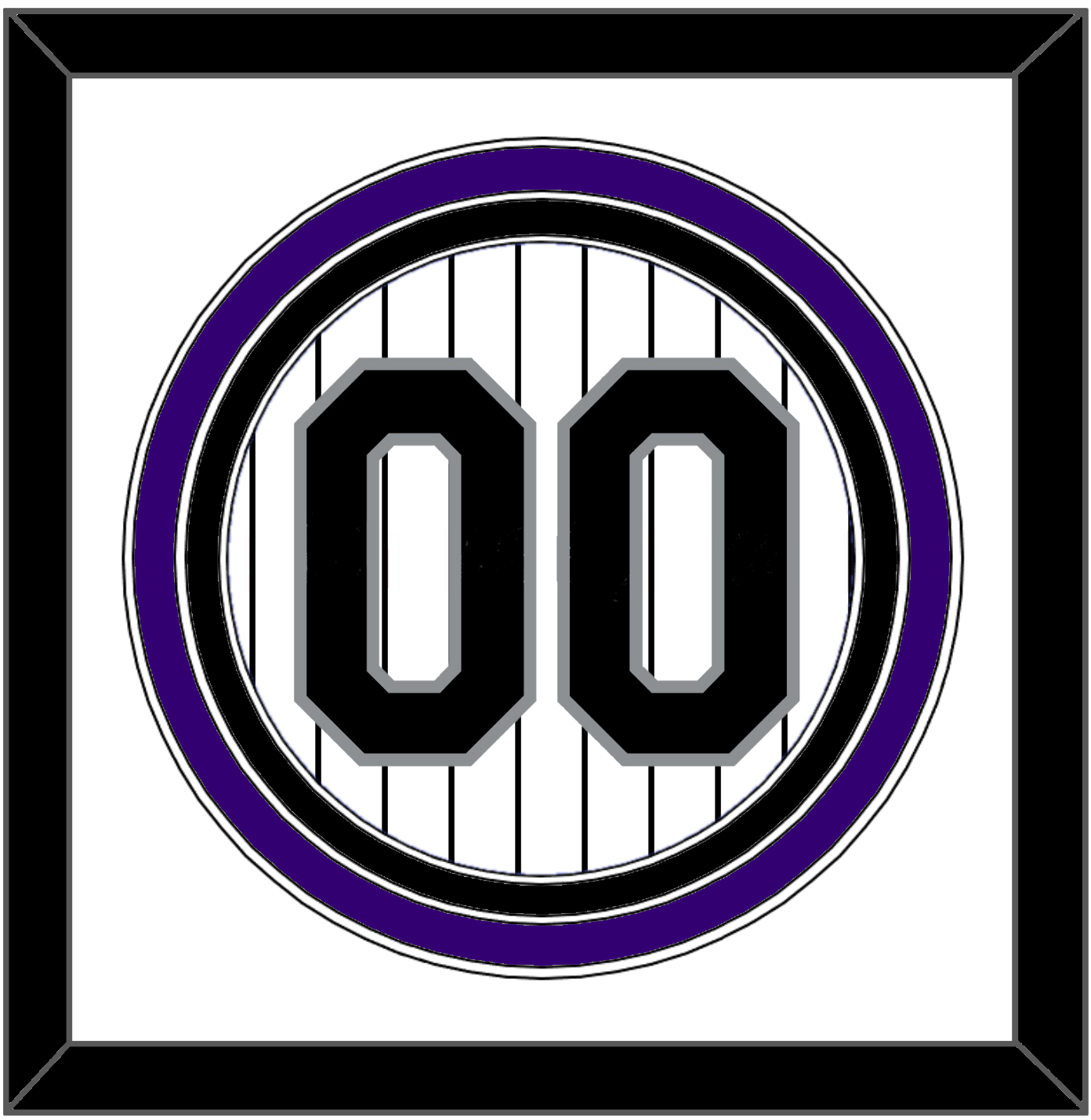 Colorado Number - Home White Pinstripes - Premier Tier 1