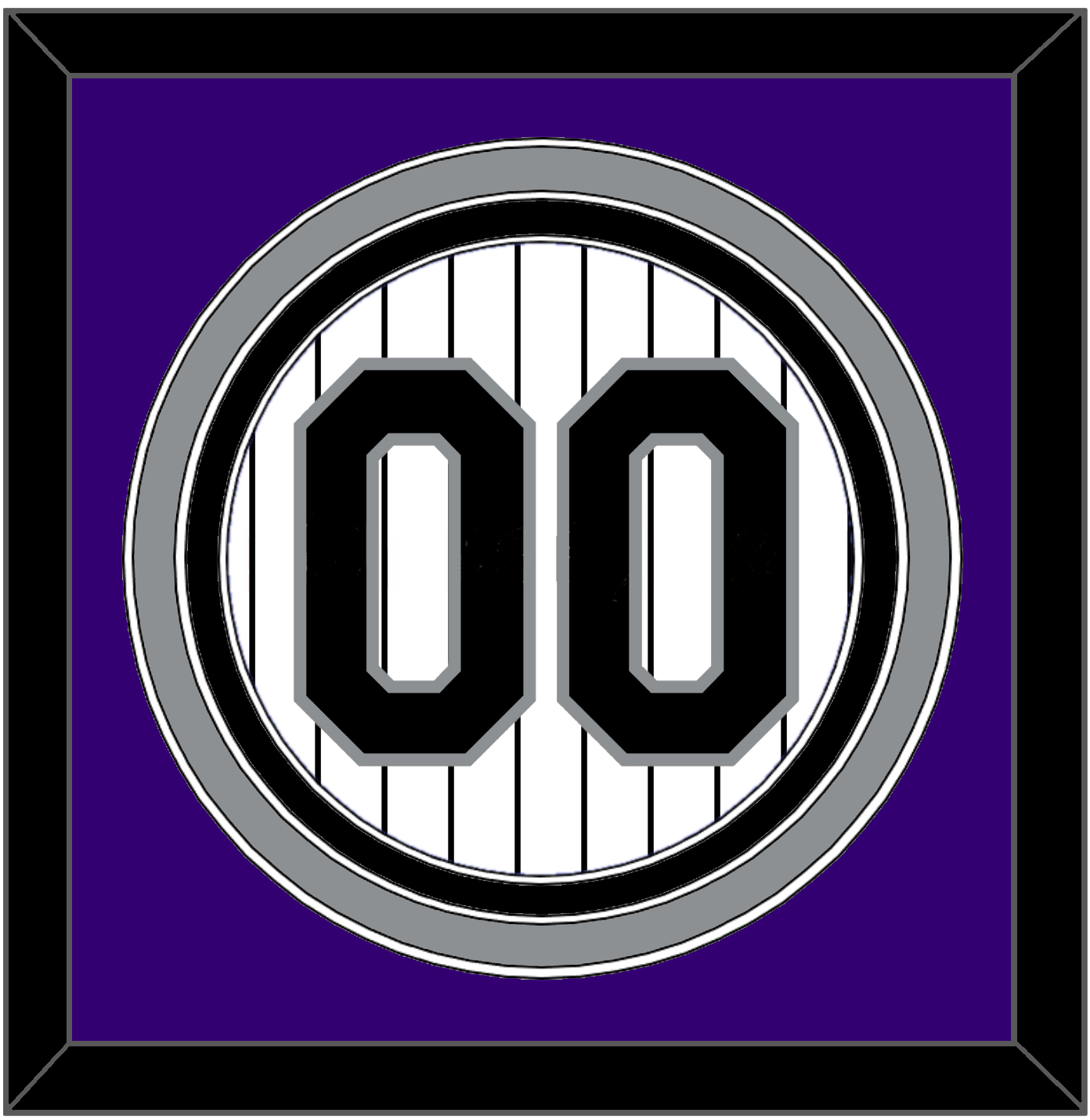 Colorado Number - Home White Pinstripes - Premier Tier 2