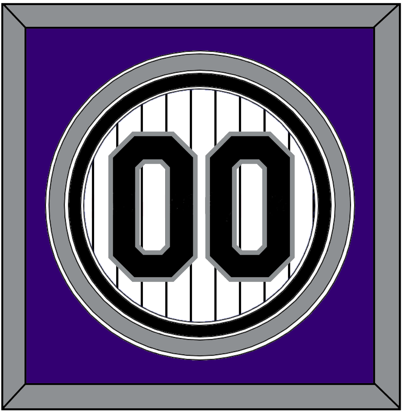 Colorado Number - Home White Pinstripes - Premier Tier 2