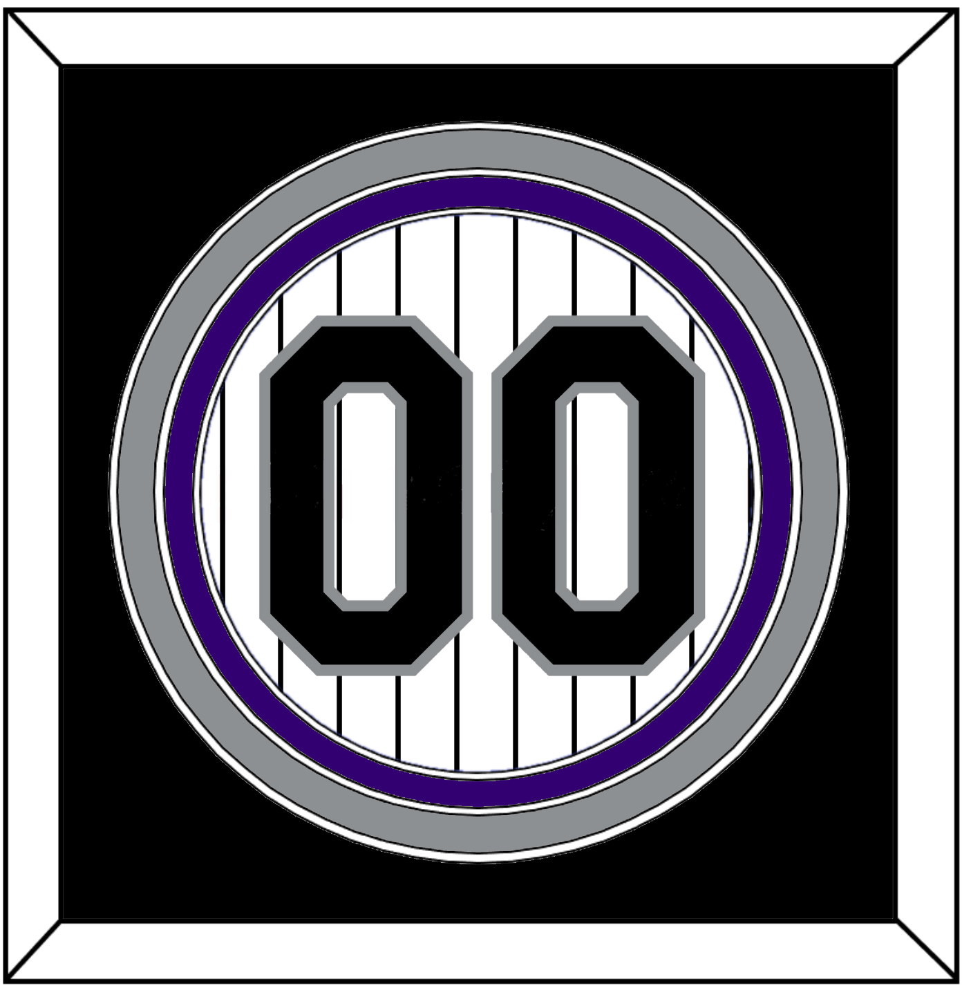 Colorado Number - Home White Pinstripes - Premier Tier 3