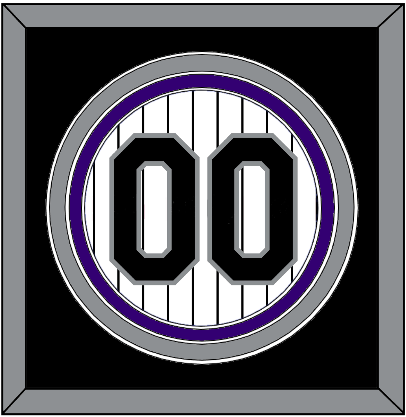 Colorado Number - Home White Pinstripes - Premier Tier 3