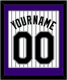 Colorado Name & Number - Home White Pinstripes - Single Mat 1