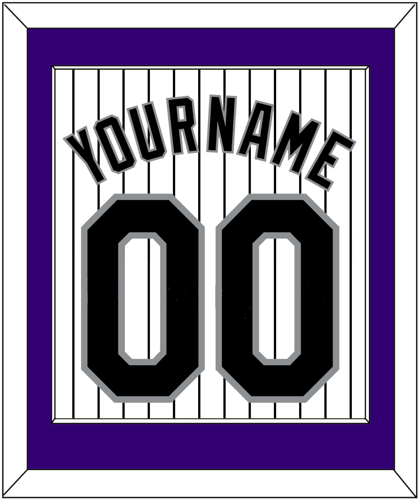 Colorado Name & Number - Home White Pinstripes - Essential Tier 1