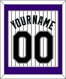 Colorado Name & Number - Home White Pinstripes - Single Mat 1