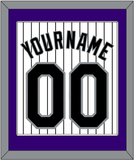 Colorado Name & Number - Home White Pinstripes - Single Mat 1