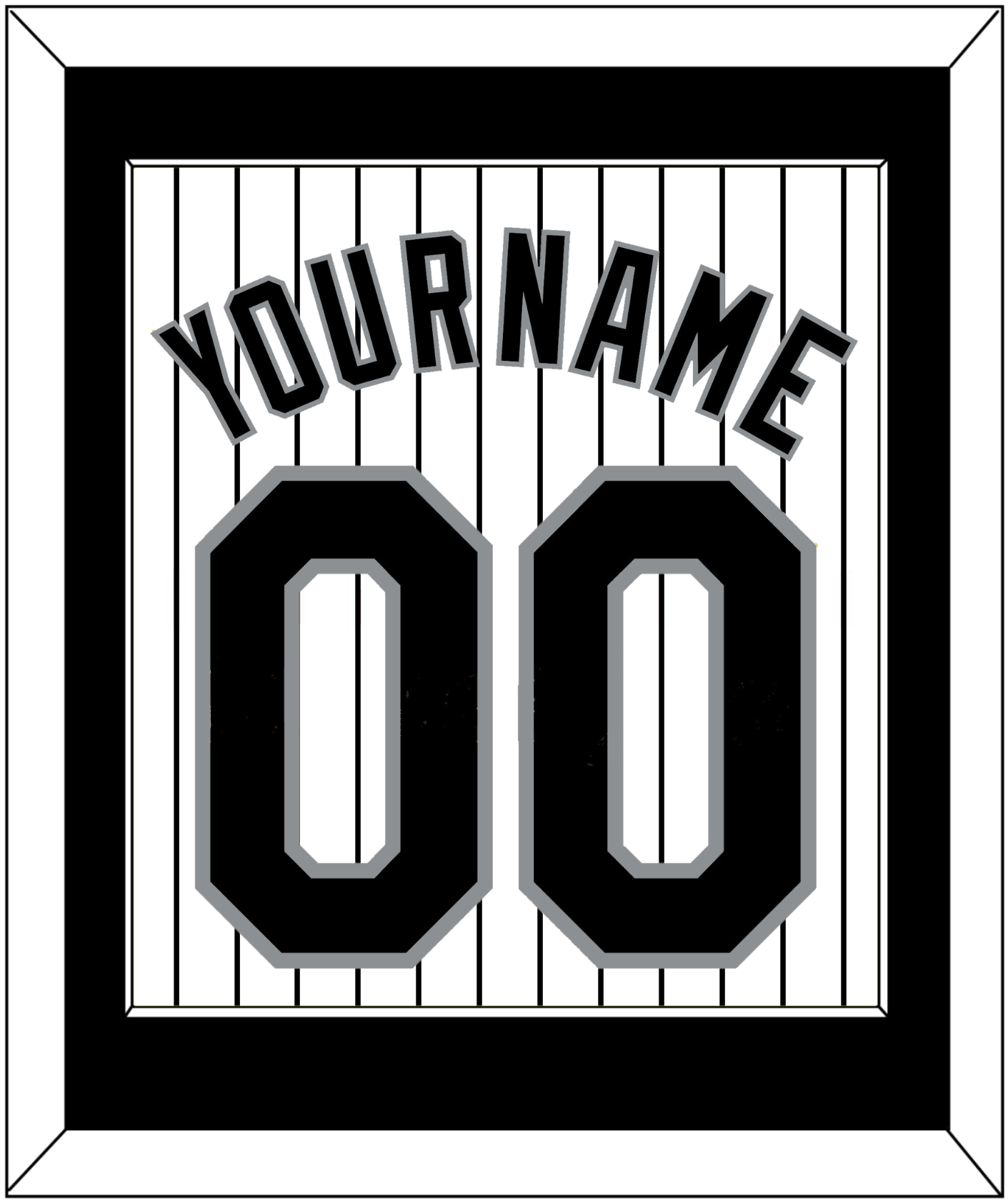Colorado Name & Number - Home White Pinstripes - Essential Tier 2