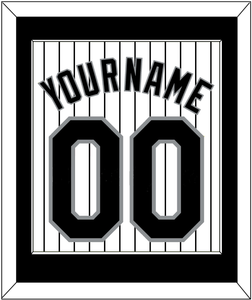 Colorado Name & Number - Home White Pinstripes - Single Mat 2