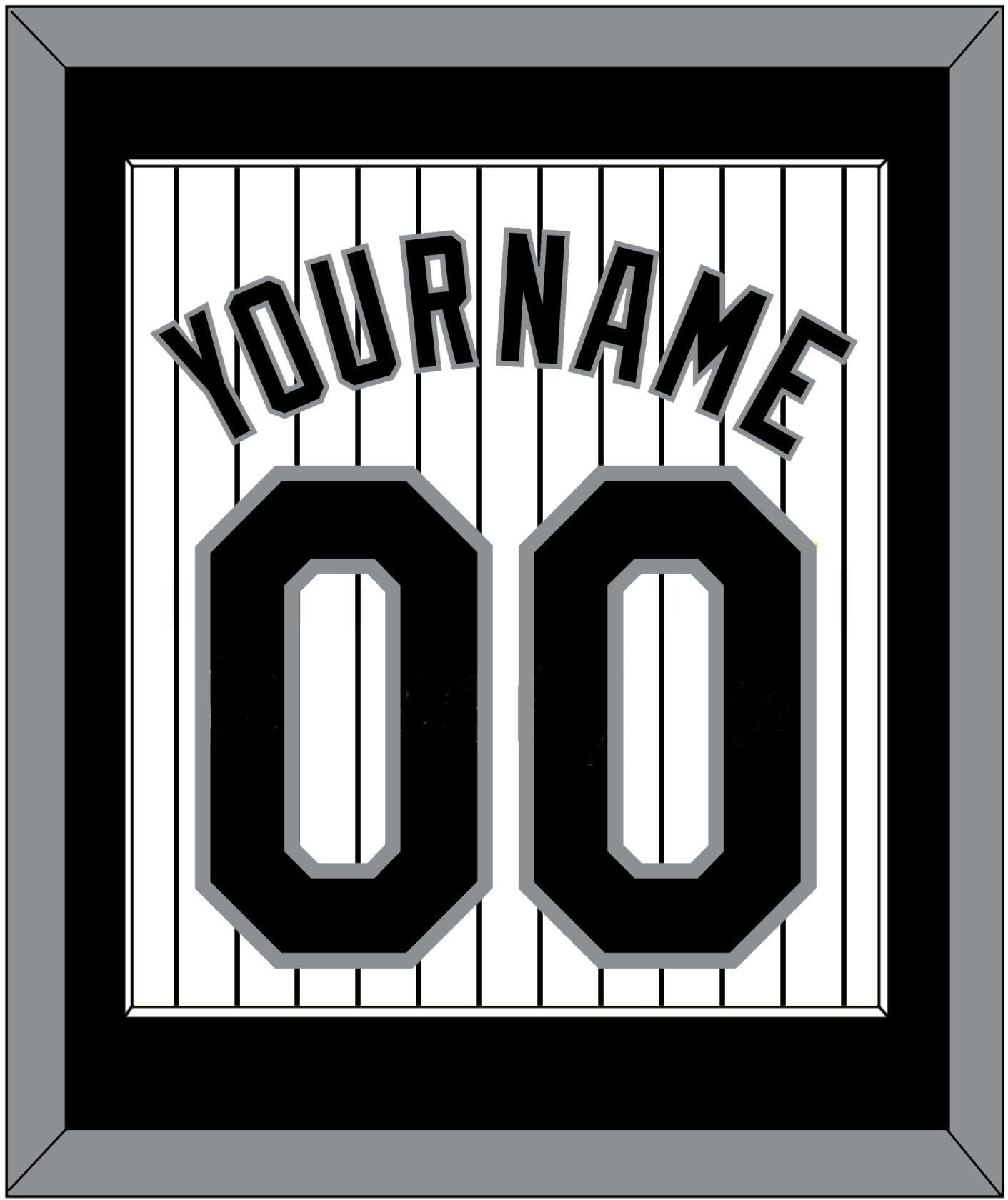 Colorado Name & Number - Home White Pinstripes - Essential Tier 2