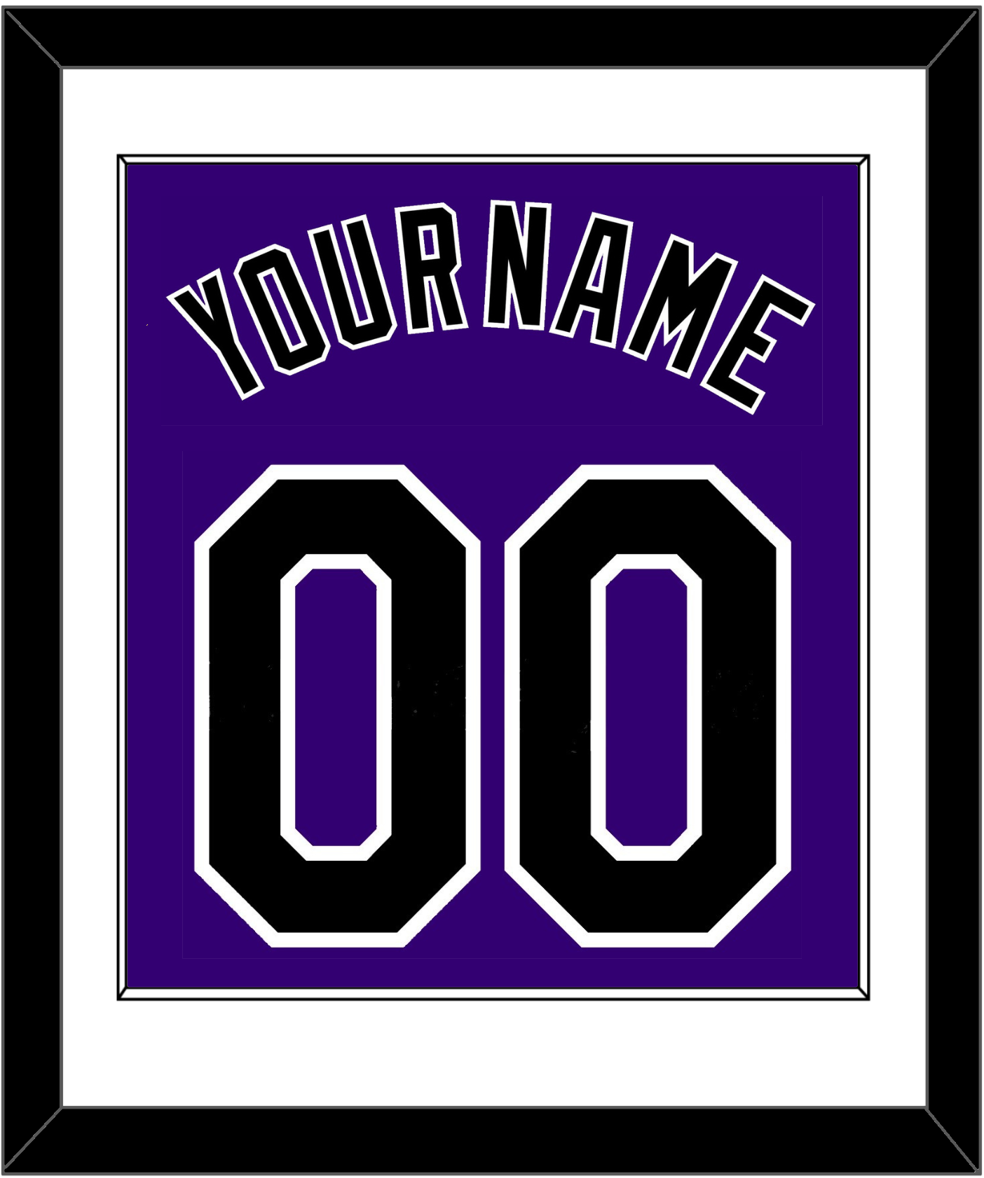 Colorado Name & Number - Alternate Purple - Essential Tier 1