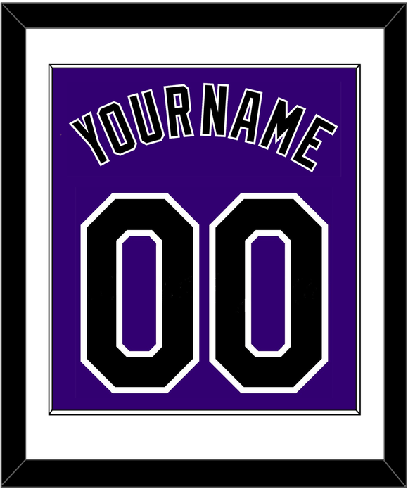 Colorado Name & Number - Alternate Purple - Single Mat 1