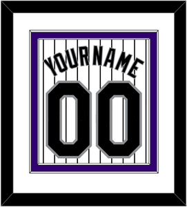 Colorado Name & Number - Home White Pinstripes - Double Mat 1