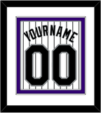 Colorado Name & Number - Home White Pinstripes - Double Mat 1