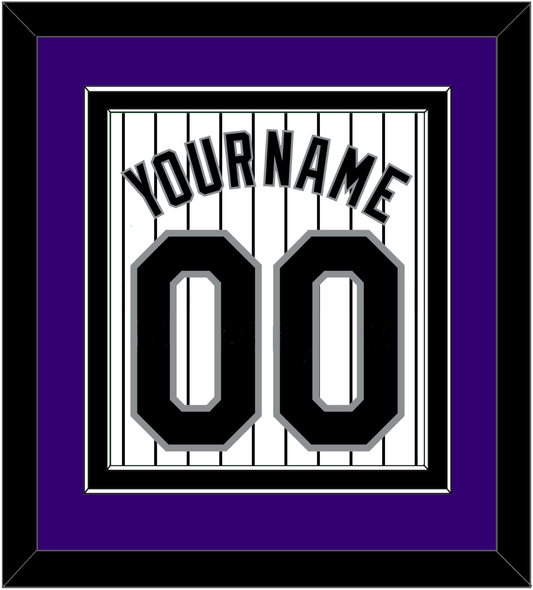 Colorado Name & Number - Home White Pinstripes - Signature Tier 2